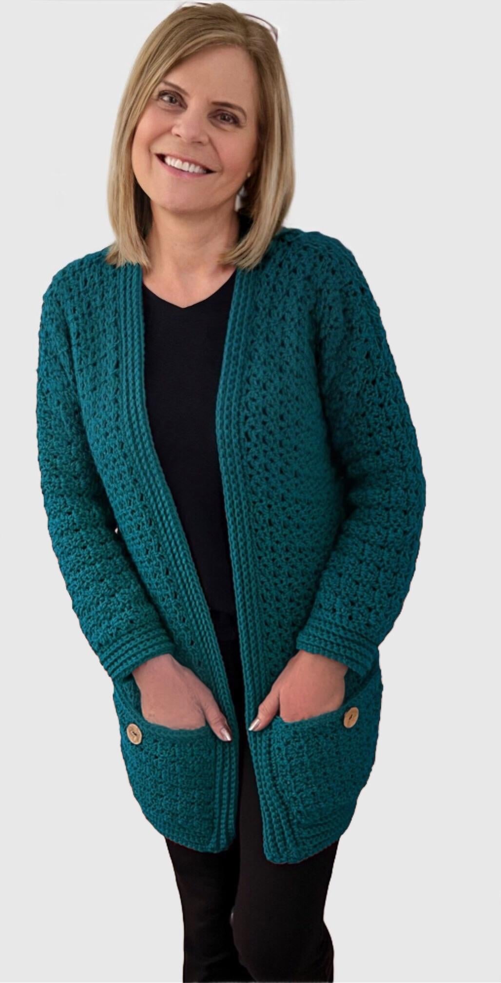 Warm Energy Cardi - Crochet PATTERN - digital pdf file