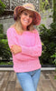 Tickled Pink Sweater - with bonus Yoga Zen socks Pattern - Crochet PATTERNS - English US terms