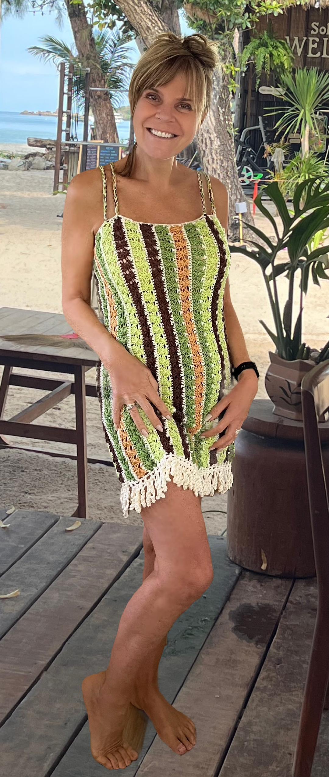 Groovy Ibiza Vibes - Crochet Dress & Top - PATTERN Pdf. - English US Terms