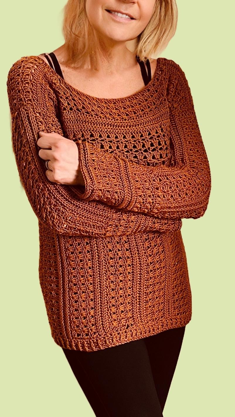 Venetian Vibes Sweaters - Crochet PATTERN - English USA terms