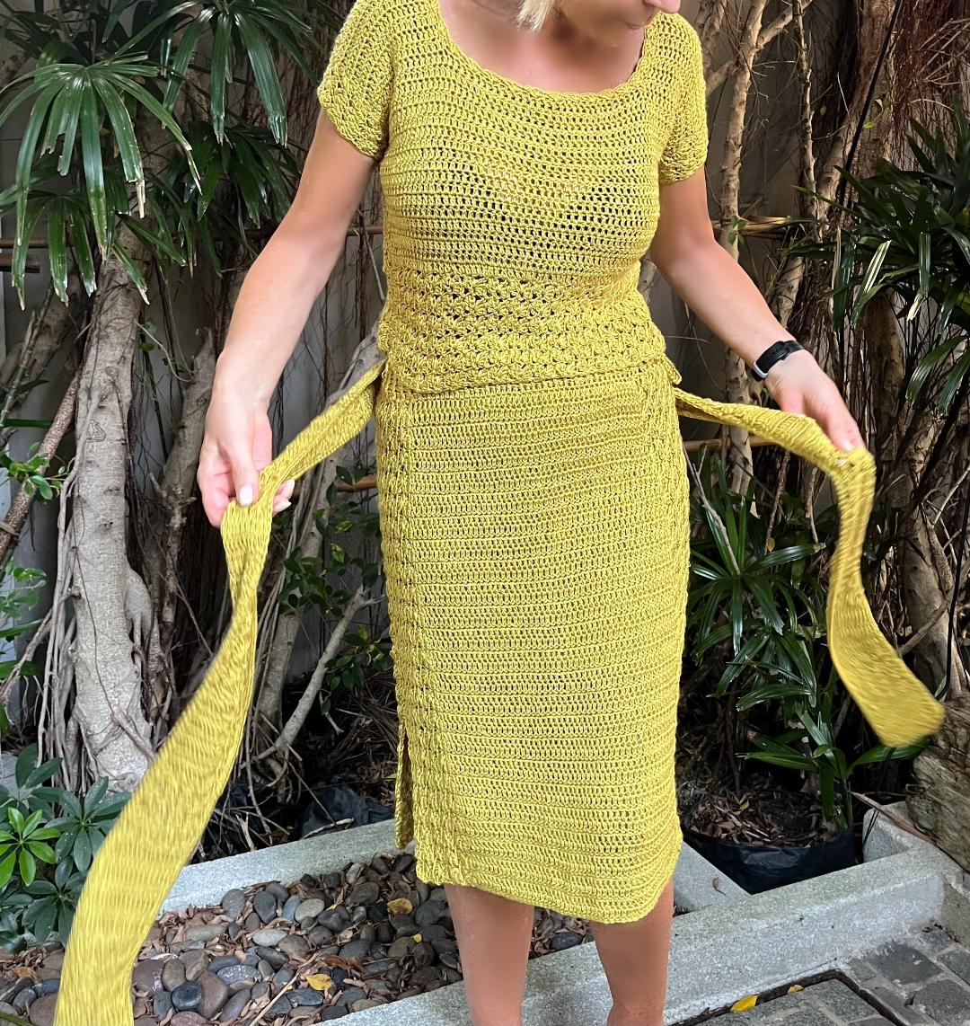 Lovely CJ 2 piece set - Crochet PATTERN - English US Terms