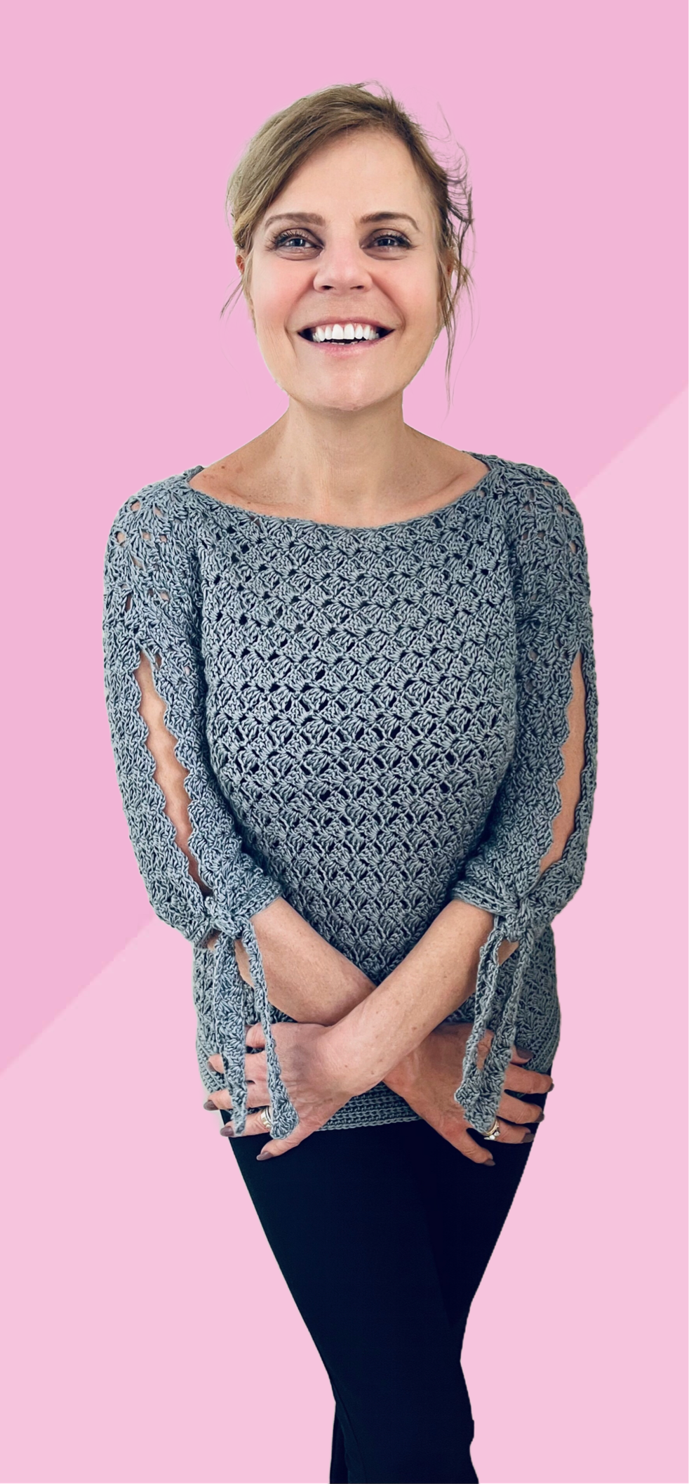 Ace up my Sleeve Sweater - Crochet Pattern - English US