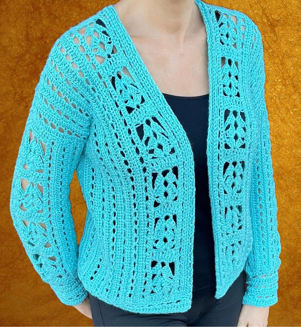 Pretty Cardi - Crochet Cardigan - PATTERN - English US