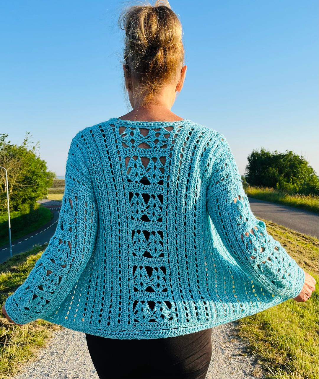 Pretty Cardi - Crochet Cardigan - PATTERN - English US